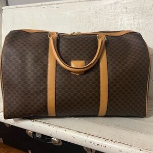 Celine Macadam coated canvas Boston